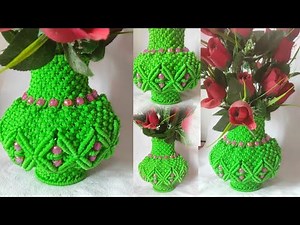 New Design. Easy Macrame Flower Pot Without Balls. Macrame Flower Pot...