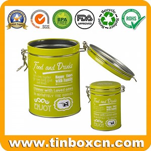 [Hot Item] Round Airtight Tin Can Packaging Box Metal Tea Coffee Food Tin