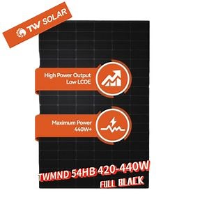 [Hot Item] Tw Production Half Cell Monocrystalline Solar Panels 420W 425W 425W 430W 435W 440W All Full Black Solar Panel