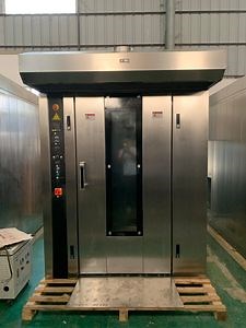 [Hot Item] 64 32 Tray Rotary Oven Price Gas Electric Rotating Bakery Rotary Rack Oven for Sale Baking Loaf Bread Bakery Industrial Oven Rotary