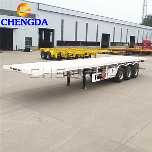 [Hot Item] Flat Bed Model Gooseneck Semi Trailer for Sale