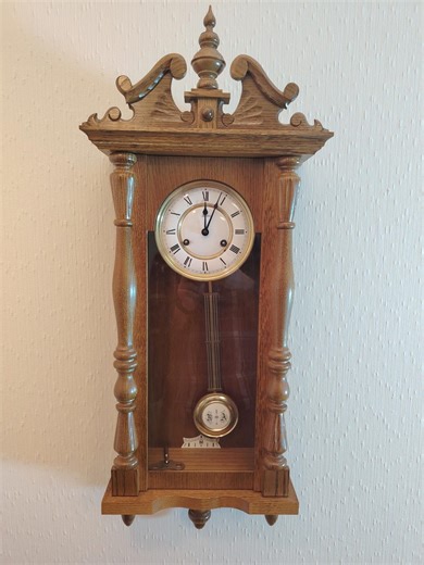 Vintage German Wall Clock – Hermle Mechanical Regulator – Tested & Running - Etsy UK