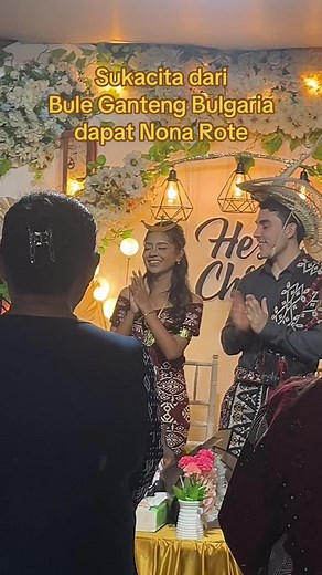 Bule Ganteng Bulgaria Nikah dengan Nona Rote, Sukacita Rote