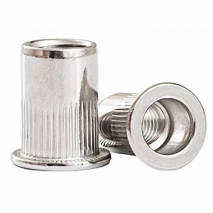 [Hot Item] Stainless Steel Flat Head Rivet Nuts Knurled Body