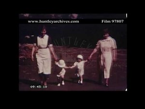 1930's Nannies and Children. Archive film 97807
