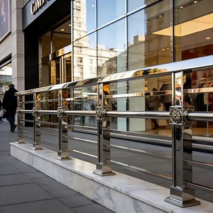 [Hot Item] Modern Stainless Steel Fence for Urban Landscape Design