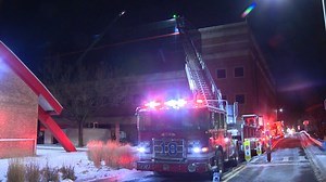 Fire strikes roof of building at Baltimore City Community College