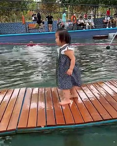 689K views · 10K reactions | Little girl walking in a raft! | Handy Dandy | Facebook