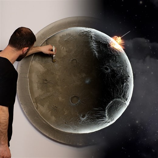 39K views · 341 reactions | Light up your room's wall with this DIY moon!  | MetDaan | Facebook