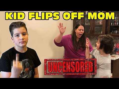 🖕 Kid Flips Off His Mom And Then Gets Spanked! - [ Uncensored Version ]
