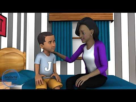 mom and son 3D Animation