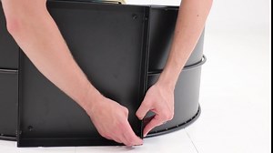 Sunnydaze Curved Firewood Log Rack - Indoor or Outdoor Fireplace or Fire Pit Wood Storage Holder - Durable Steel Construction with Powder-Coated Black Finish - 4-Foot