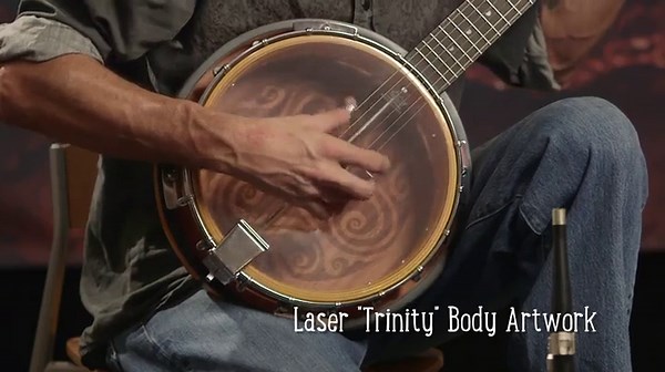 Luna Celtic 6-String Banjo, Tobacco Burst