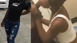 Young ebony teen thot exposed