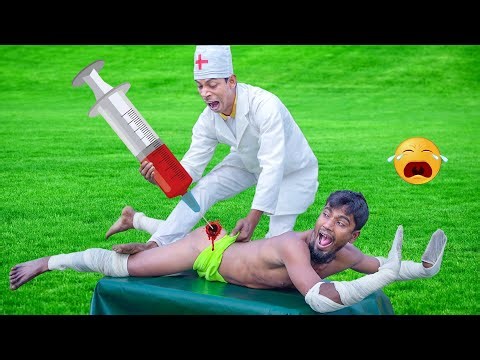 Top New Funny Video 2024 Injection Wala Comedy Video New Funny Doctor Ep 232 By @Family Fun Tv ​