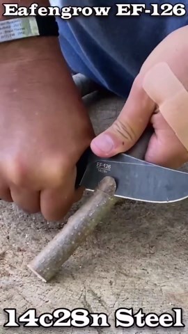 Eafengrow EF126 Fixed Blade Knife 14C28N Steel Blade G10 Handle Full Tang Fixed Knife for Outdoor Camping Hunting Survival EDC Tool Knife