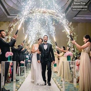 Snow Fair   Hand Cold Pyro For Birthday Party Decorations And Wedding   Pack Of 2