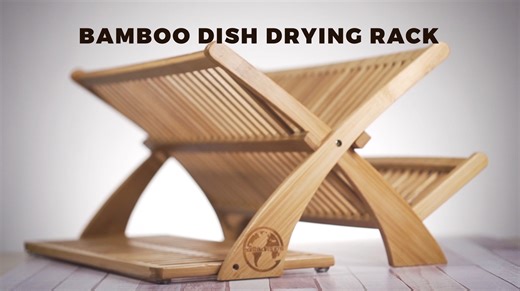 Watch Bamboo DIsh Drying Rack on Amazon Live