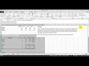 ANOVA: Two factor without replication