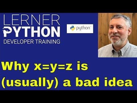 When Python variable assignment goes wrong -- issues with x=y=z