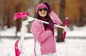 What is a snow scooter, and how do they compare to sleds?