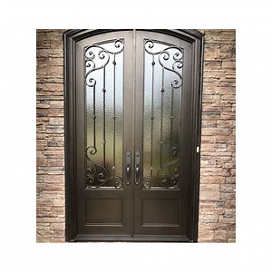 [Hot Item] Wrought Iron Window and Door Iron French Doors Refrigerator French Door French Door Fridge French Doors Exterior Double Wrought Iron Window and Door