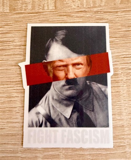 Fight Fascism Trump Sticker: Anti-maga Pro Human Rights Activist Decal - Etsy