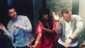 Doin’ the wop with @jordanknightofficial & @marcellaprecise! @nkotb @kaygeenbn @naughtybynature4ever #80sBabies | Donnie Wahlberg