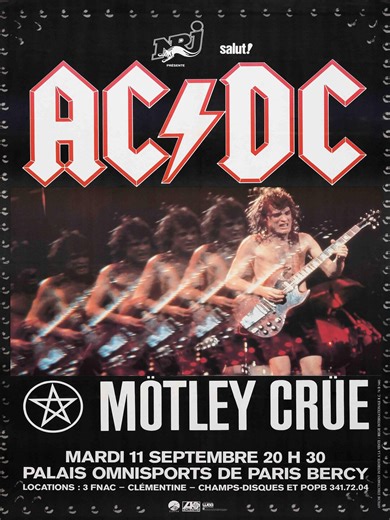 Vintage 1984 Paris Heavy Metal Concert Poster – Classic 80s Hard Rock Print - Etsy