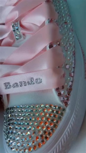 For the month of October, we're thrilled to unveil a NEW ARRIVAL and honor Breast Cancer Awareness Month with custom pink bling Inspire shoes. #breastcancersupport #breastcancersurvivors #breastcancerawareness #breastcancerfighter #breastcancershoes | UniqueLee Creations