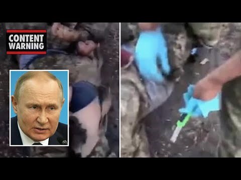 Gruesome video shows gagged Ukrainian prisoner of war being castrated