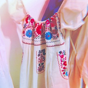 Mexican dress authentic Hand embroidered Made In Mexico