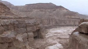 clip-1009550876-flash-flood-wadi-zeelim-negev-desert-israel