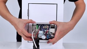 Smart Gate Lock, Double Sided Keypad Door Lock, WiFi Fingerprint Digital Gate Latch, Surface-Mounted, Keyless Entry Rim Lock, Auto-Lock, Waterproof, for Outdoor Fence Garden Yard Pool