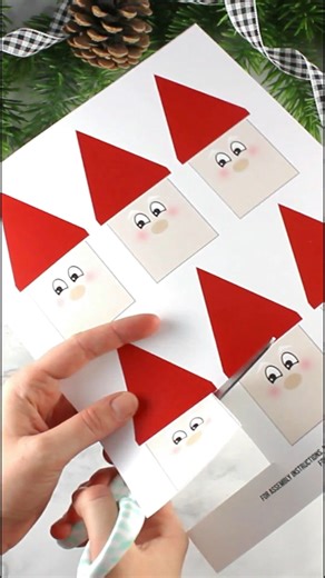 13K views · 94 reactions | Popsicle Stick Santa Ornaments  Get the printable file at the link in the comments. #christmascrafts #craftsforkids #crafts #christmasornaments | The Craft Patch | Facebook
