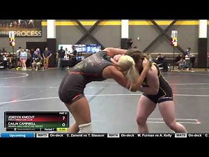 High School Girls 122 Jordyn Knecht Paola Wrestling Club Vs Cailin Campbell Indiana Girls Wrestlin
