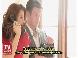 Tv Guide: Behind the Photo Shoot - Stana Katic and Nathan Fillion - Legendado