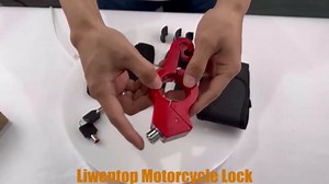 Motorcycle Brake Lock, Heavy Duty Motorcycle Locks Anti Theft, Motorcycle Accessories for Moped Dirt Bike Scooter and ATV