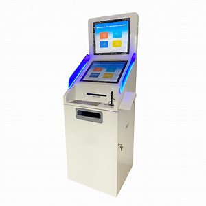 [Hot Item] Kiosk Manufacturer Dual-Screen Document Printing Kiosk A4 Printing Kiosk with Metal Keyboard