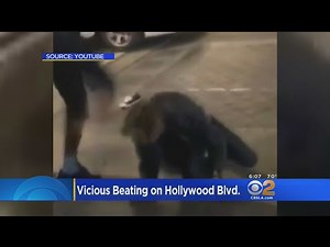 Caught On Video: Man Clobbered, Stomped In Hollywood Boulevard Fight