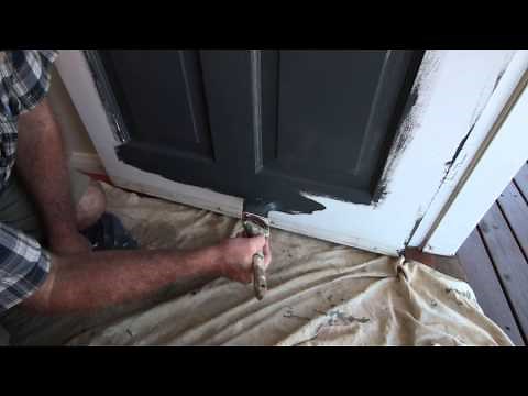 How to paint a panel door. Paint by numbers makes it easier!
