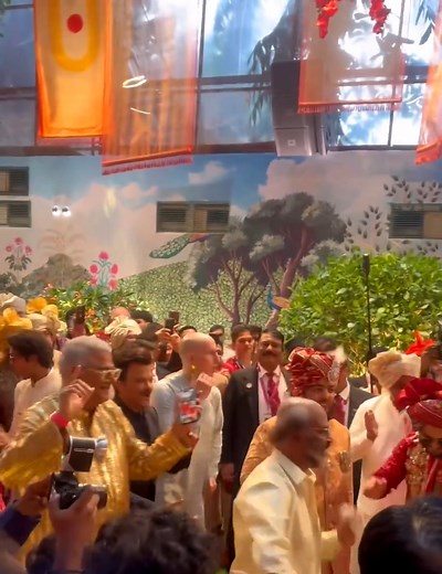 1.8K views · 23 reactions | #Rajinikanth showing off his dance moves at the #AmbaniFamily wedding! #ARWeddingCelebrations #AnantRadhikaWedding | Chittara | Facebook