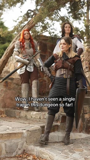 Never forget to check for traps 🥲 #dnd #dungeonsanddragons #dnd5e #cosplayer #cosplay #larp #larping #fantasy #fantasybooks #renaissance #renfaire #ladyknight | Jackie O
