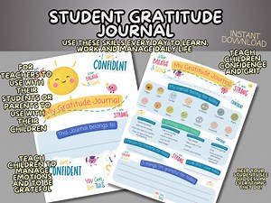 Schüler Dankbarkeit Journal - Etsy.de