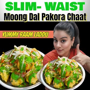 141K views · 2.1K reactions | Slim-Waist Moong Dal Pakora Chaat 殺 Chatpati bhi, healthy bhi! Ghar pe banao guilt-free Raam Laddu! #dietitiannatashamohan #slimwaistsnacks #healthychaat #moongdalpakora #raamladdurecipe #indianrecipes #indiancuisine #healthydesisnacks #gharkakhaana #cleanlifestyle #indianrecipes #healthysnacks | Dietitian Natasha Mohan | Facebook
