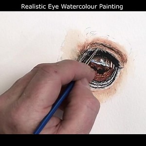 REALISTIC Eye Watercolour Painting (Part 2) Have you ever looked deep into a *horse's eye*? There is so much depth and interest to it, and painting the eye in realistic watercolour gives you ample opportunities to really study the deepest of details, and get right into the life and soul of the animal. I just love replicating all that within my artworks, I hope you do too. For the full 42-minute video, see the link within my comment below. :-) Don't forget to download the reference photo within m