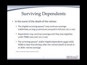 023 2013 PEBB Retiree Benefits Payments, Duration, Changes