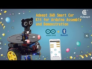 Adeept APP Bluetooth Controlled 3WD Smart Car Kit for Arduino Assembly and DemonstrationTutorial