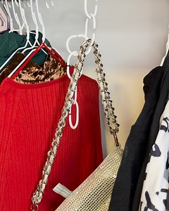 Shower curtain ring bag storage | Outfit Anatomy