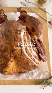 Learn how to cook a whole turkey on the Traeger grill with this easy recipe. This method of cooking makes for one of the tastiest birds we’ve ever had! Comment “links” and I’ll send you the full recipe as well as links to our favorite, must-have Traeger products! @traegergrills @meatermade | Homemade Heather